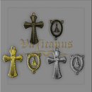 KIT CRUZ 5,5 X 4CM E ENTREMEIO 3 X 2 CM N. SRA.APAR. P/ DE TERÇOS DE NOIVA