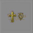 KIT CRUZ 5,5 X 4CM E ENTREMEIO 3 X 2 CM N. SRA.APAR. P/ DE TERÇOS DE NOIVA