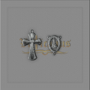 KIT CRUZ 5,5 X 4CM E ENTREMEIO 3 X 2 CM N. SRA.APAR. P/ DE TERÇOS DE NOIVA