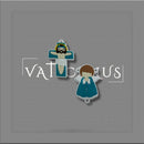 KIT CRUZ E ENTREMEIO EMB. VERDE C/ BCO