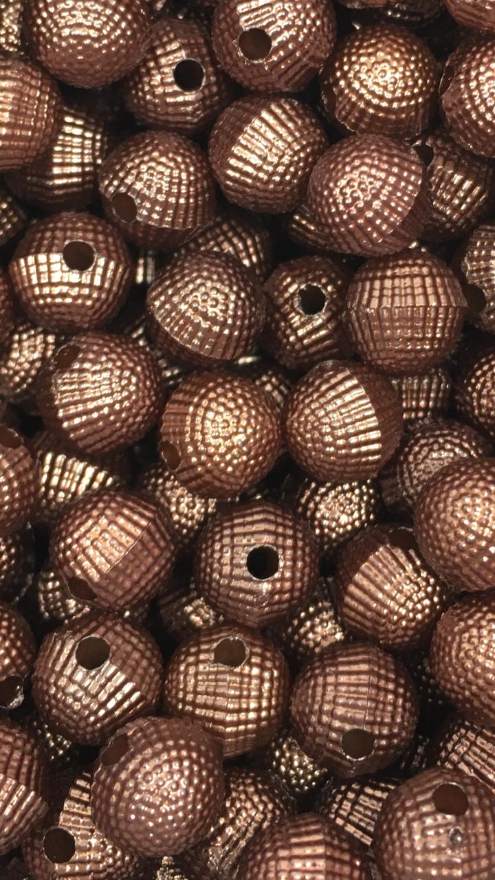 BOLINHA PÉROLA CASCUDA PASSANTE 08MM EM ABS (PACOTE COM 50GR)