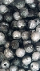 BOLINHA PÉROLA CASCUDA PASSANTE 08MM EM ABS (PACOTE COM 50GR)