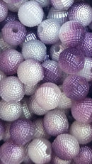 BOLINHA PÉROLA CASCUDA PASSANTE 08MM EM ABS (PACOTE COM 50GR)