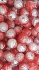 BOLINHA PÉROLA CASCUDA PASSANTE 08MM EM ABS (PACOTE COM 50GR)