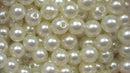 Pérola Inteira com Furo 08mm em ABS com 50g ( mais ou menos 225 bolinhas)