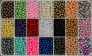 Pérola Inteira com Furo 08mm em ABS com 50g ( mais ou menos 225 bolinhas)