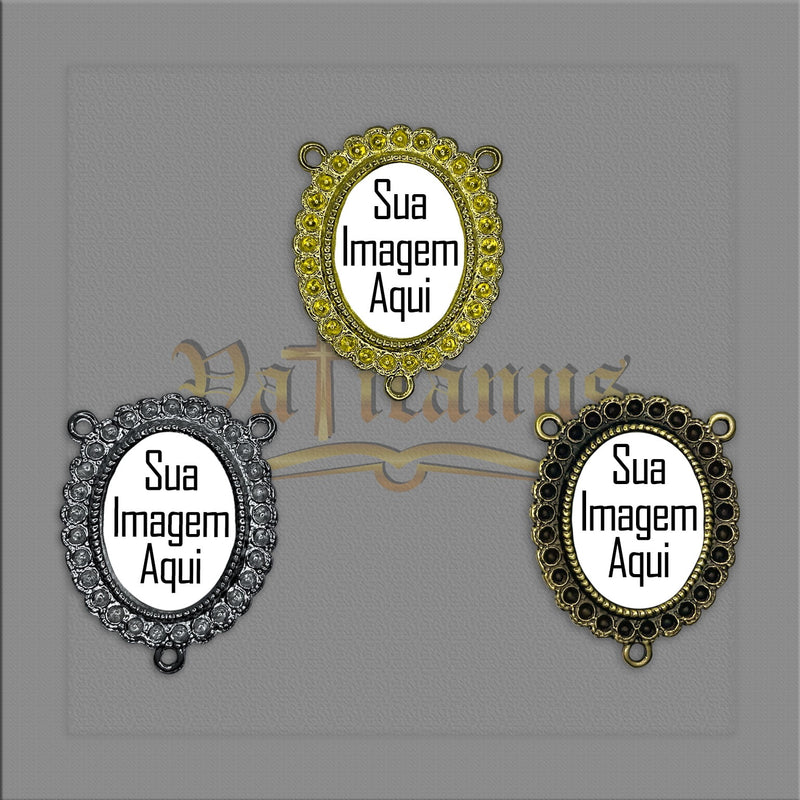 ENTREMEIO 3,3CM X 2,8CM PERSONALIZADO UM LADO SÓ (PACOTE COM 5)