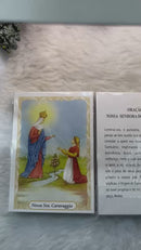 NOSSA SENHORA DO CARAVÁGIO - PACOTE C/ 100 SANTINHOS DE PAPEL
