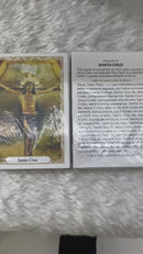 ORAÇÃO À SANTA CRUZ - PACOTE C/ 100 SANTINHOS DE PAPEL