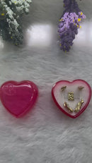 Mini Presépio Caixa Coração Vemelho