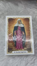 NOSSA SENHORA DAS LÁGRIMAS - PACOTE C/ 100 SANTINHOS DE PAPEL