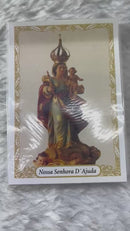 NOSSA SENHORA D'AJUDA - PACOTE C/ 100 SANTINHOS DE PAPEL