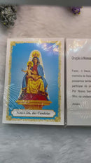 NOSSA SENHORA DAS CANDEIAS - PACOTE C/ 100 SANTINHOS DE PAPEL