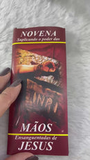 Folheto Novena Mãos Ensanguentadas de Jesus