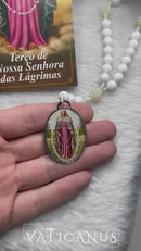 COROA N.SRA. DAS LÁGRIMAS 08MM COM MEDALHA RESINADA E FOLHETO EXPLICATIVO