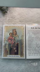 NOSSA SENHORA DO CARMO - PACOTE C/ 100 SANTINHOS DE PAPEL