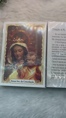 Nossa Senhora da Consolação (Pacote com 100)Santinho de papel