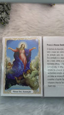 Nossa Senhora da Assunção (pacote com 100) Santinho de papel