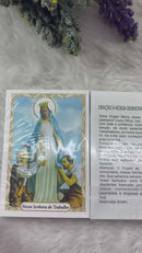 NOSSA SENHORA DO TRABALHO - PACOTE C/ 100 SANTINHOS DE PAPEL