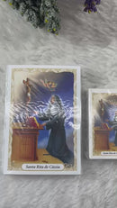 SANTA RITA - PACOTE C/ 100 SANTINHOS DE PAPEL