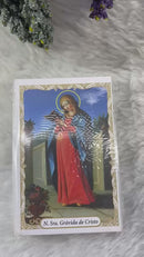 NOSSA SENHORA GRÁVIDA DE CRISTO - PACOTE C/ 100 SANTINHOS DE PAPEL