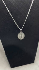 Pingente de São Bento com Corrente em Aço Inox