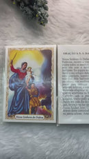 NOSSA SENHORA DA DEFESA - PACOTE COM 100 SANTINHOS DE PAPEL
