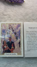 ORAÇÃO DAS  FAMÍLIAS - PACOTE C/ 100 SANTINHOS DE PAPEL