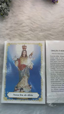 NOSSA SENHORA DO ALÍVIO - PACOTE C/ 100 SANTINHOS DE PAPEL