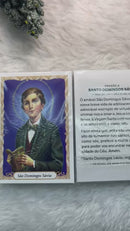 SÃO DOMINGOS SÁVIO - PACOTE C/ 100 SANTINHOS DE PAPEL