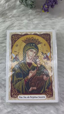NOSSA SENHORA DO PERPÉTUO SOCORRO - PACOTE C/ 100 SANTINHOS DE PAPEL