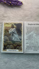 ORAÇÃO DO ENFERMO - PACOTE C/100 SANTINHOS DE PAPEL
