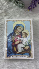 santinho nossa senhora da paz PACOTE C/ 100 SANTINHOS DE PAPEL