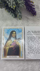 SANTA TEREZINHA - PACOTE C/ 100 SANTINHOS DE PAPEL