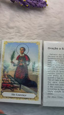 SÃO LOURENÇO - PACOTE C/ 100 SANTINHOS DE PAPEL