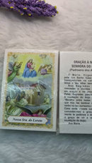NOSSA SENHORA DO LORETO - PACOTE C/ 100 SANTINHOS DE PAPEL