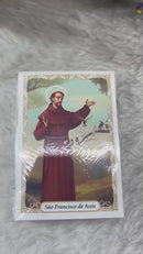 São Francisco de Assis - PACOTE C/ 100 SANTINHOS DE PAPEL
