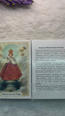 MENINO JESUS DE PRAGA - PACOTE C/ 100 SANTINHOS DE PAPEL