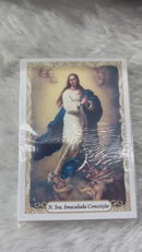 NOSSA SENHORA DA IMACULADA CONCEIÇÃO - PACOTE C/ 100 SANTINHOS DE PAPEL