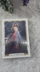 JESUS MISERICORDIOSO - ORAÇÃO - PACOTE C/ 100 SANTINHOS DE PAPEL