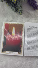 ORAÇÃO DAS TREZE ALMAS - PACOTE C/ 100 SANTINHOS DE PAPEL