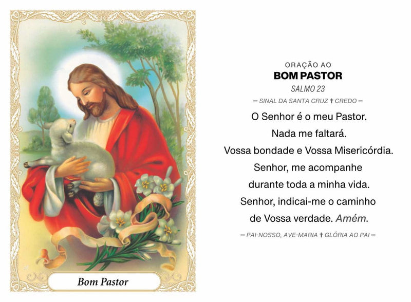 BOM PASTOR - PACOTE C/ 100 SANTINHOS DE PAPEL