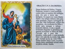 NOSSA SENHORA DA DEFESA - PACOTE COM 100 SANTINHOS DE PAPEL