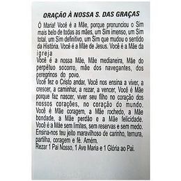 NOSSA SENHORA DAS GRAÇAS - PACOTE C/ 100 SANTINHOS DE PAPEL