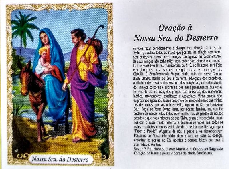 Santinho de papel Nossa senhora do Desterro (pacote com 100)