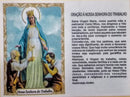 NOSSA SENHORA DO TRABALHO - PACOTE C/ 100 SANTINHOS DE PAPEL