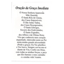 ORAÇÃO DA GRAÇA IMEDIATA - PACOTE C/100 SANTINHOS DE PAPEL