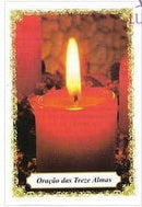 ORAÇÃO DAS TREZE ALMAS - PACOTE C/ 100 SANTINHOS DE PAPEL
