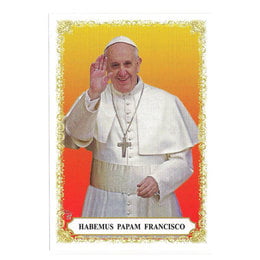 PAPA FRANCISCO - PACOTE C/ 100 SANTINHOS DE PAPEL