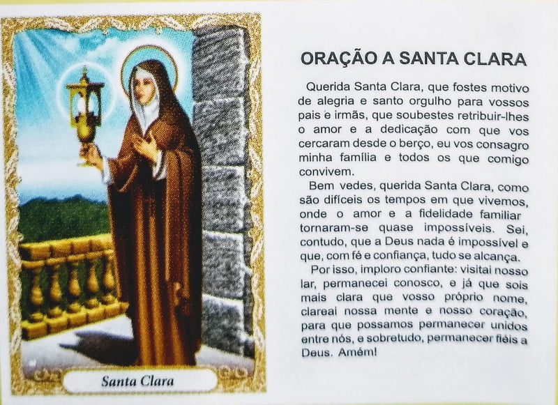 SANTA CLARA - PACOTE C/ 100 SANTINHOS DE PAPEL